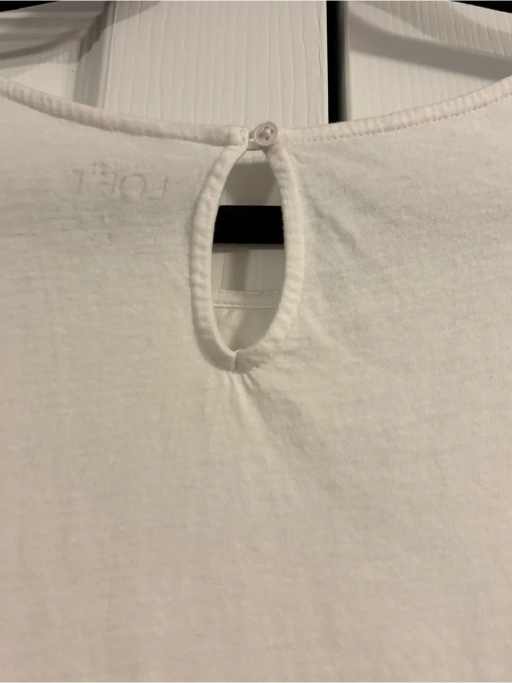 LOFT White Floral Eyelet Scoop Neck Sleeveless Cotton Top - Picture 6 of 11
